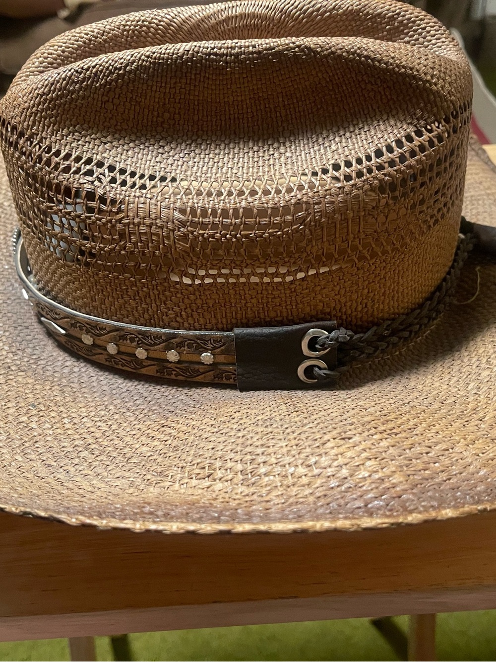 BULLHIDE Craving You Large Pecan Straw Bangora Shapeable Western Cowboy Hat